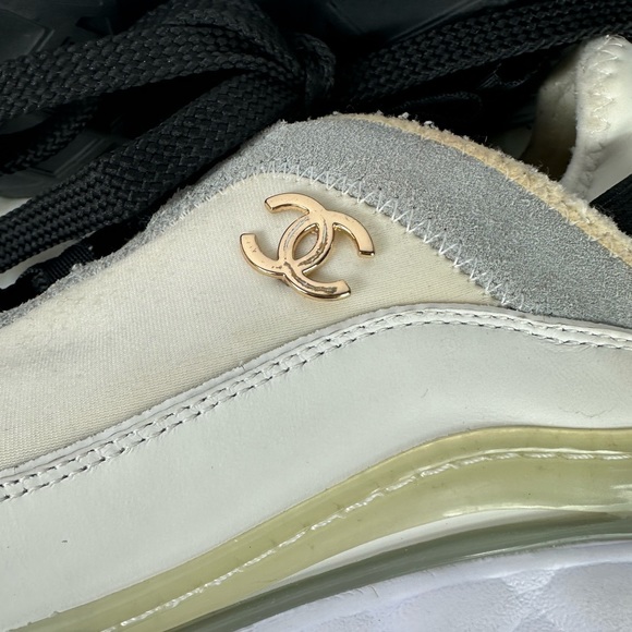 Chanel CC Cap Toe Logo Sneakers Sz 40 - Picture 5 of 16